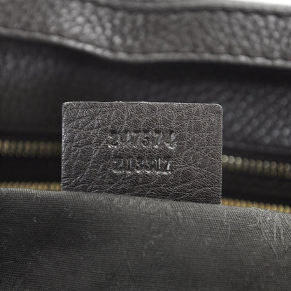 Gucci Leather Large Web Heritage Tote Dark Brown 8 of 9