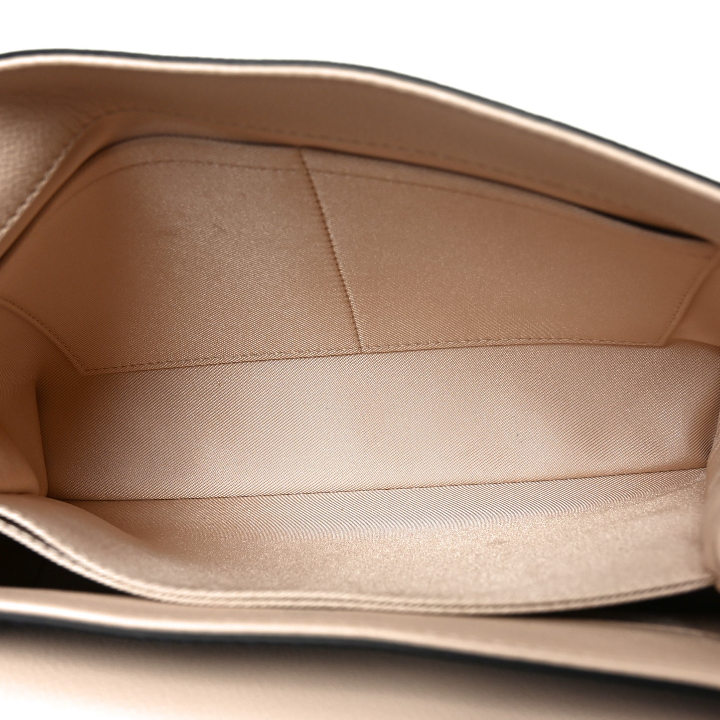 Soft Calfskin Lockme II Top Handle Beige Blue