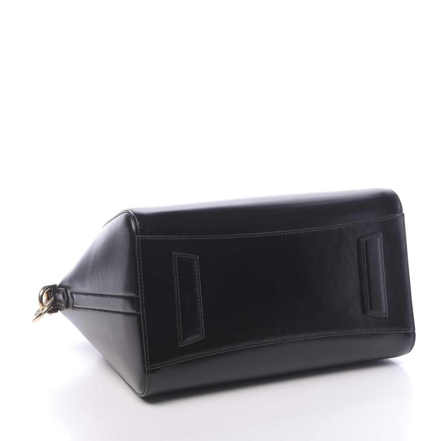 Shiny Lord Calfskin Small Antigona Black