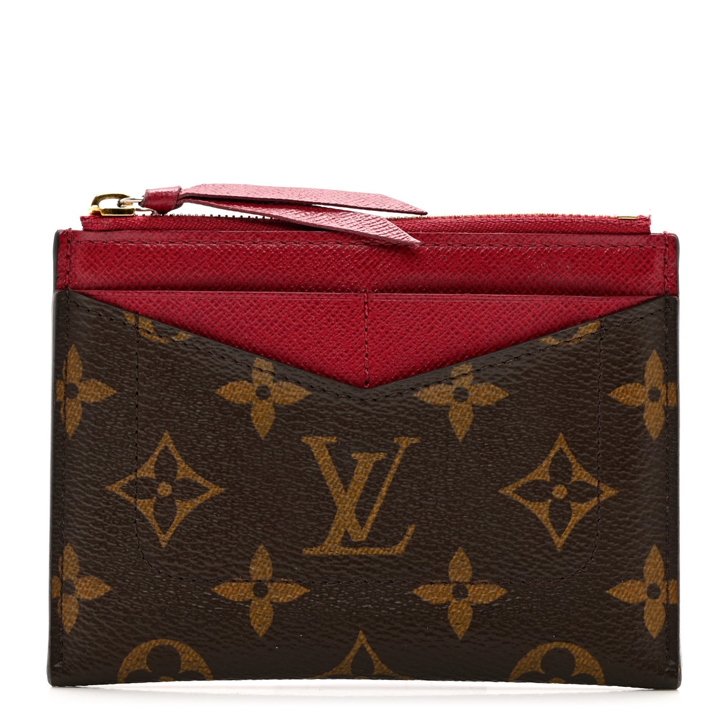 Monogram Zipped Card Holder