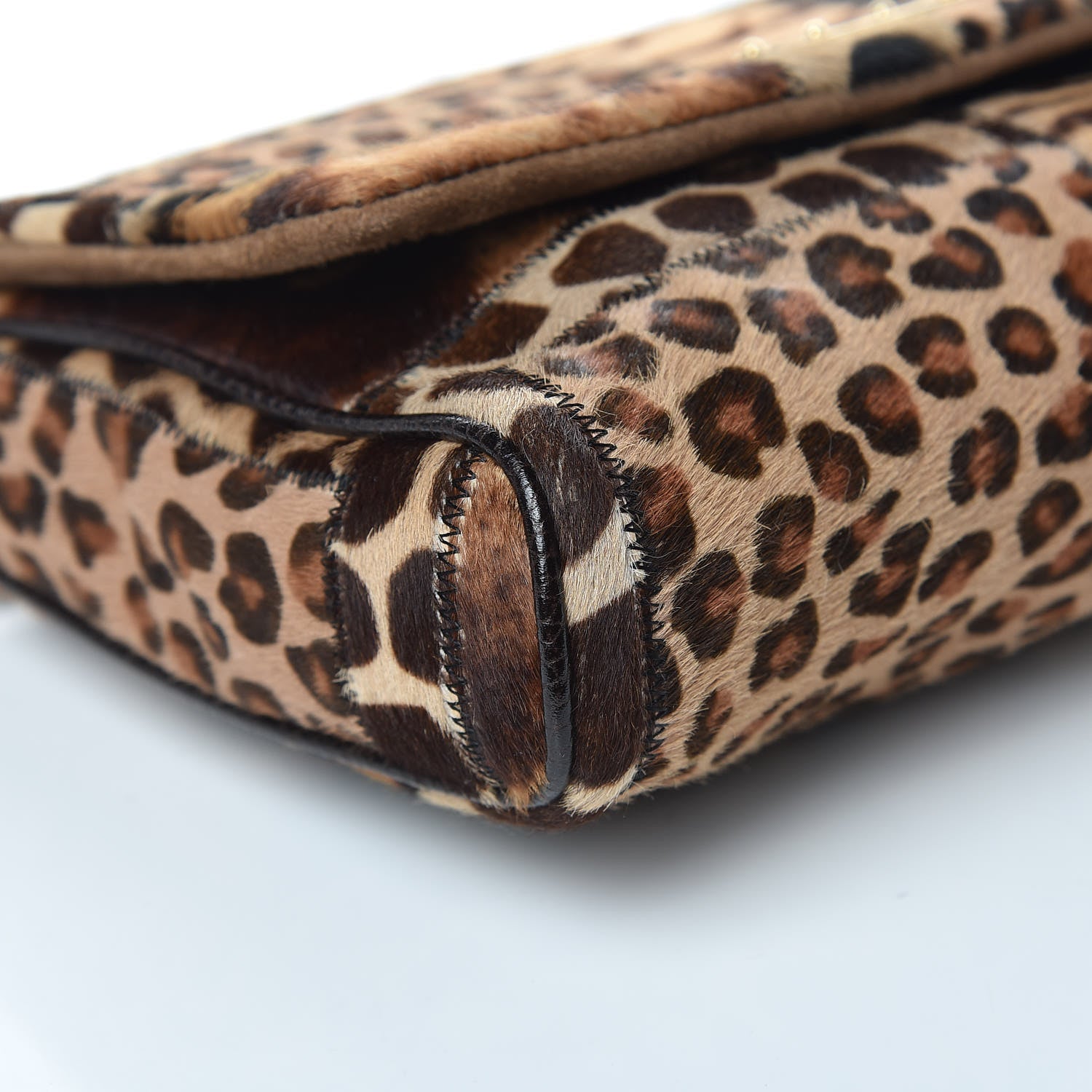Dolce & Gabbana Calf Hair Animal Print Patchwork Shoulder Bag 7 of 10