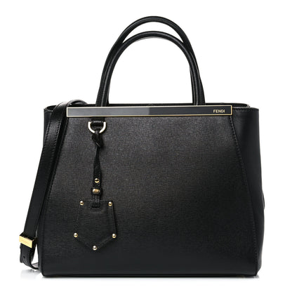 Fendi Vitello Elite Petite 2Jours Tote Black 1 of 13