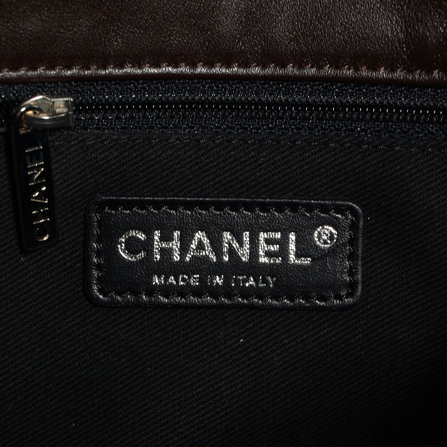 Calfskin Expandable Flap Brown