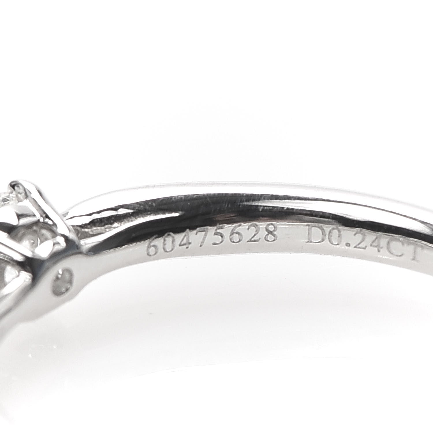 Tiffany Platinum Diamond .24ct Round Brilliant Harmony Engagement Ring 52 6 7 of 7