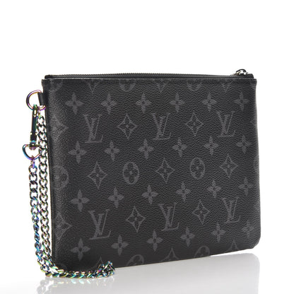 Louis Vuitton Monogram Eclipse Fragment Design iPad Pouch 3 of 8
