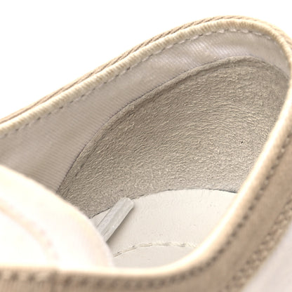 Prada Gabardine Triangle Logo Bi-Color Wheel 35mm Sneakers 37 White Corda 11 of 11