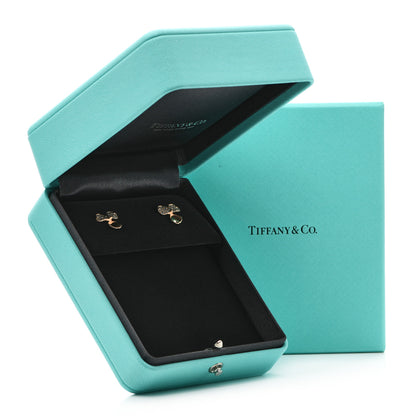 Tiffany 18K Rose Gold Diamond Paper Flowers Earrings 5 of 5