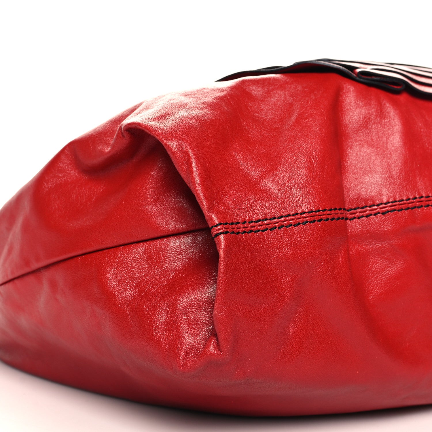 Valentino Garavani Nappa Petale Rose Hobo Red 8 of 10
