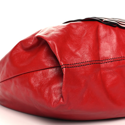 Valentino Garavani Nappa Petale Rose Hobo Red 8 of 10