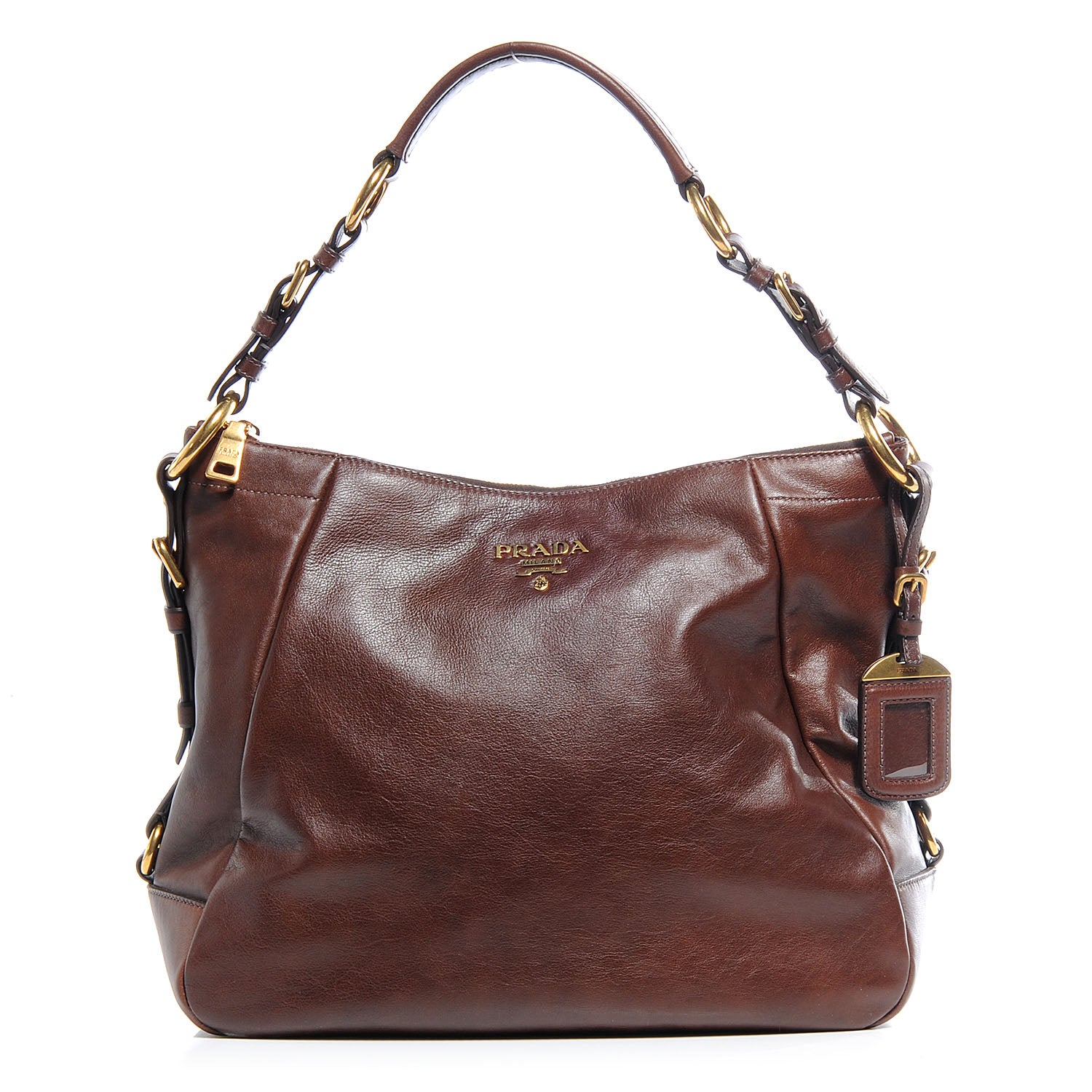 Prada Soft Calf Hobo Nocciolo 1 of 11