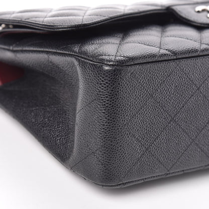 Chanel Caviar Quilted Jumbo Double Flap Black 9 of 12