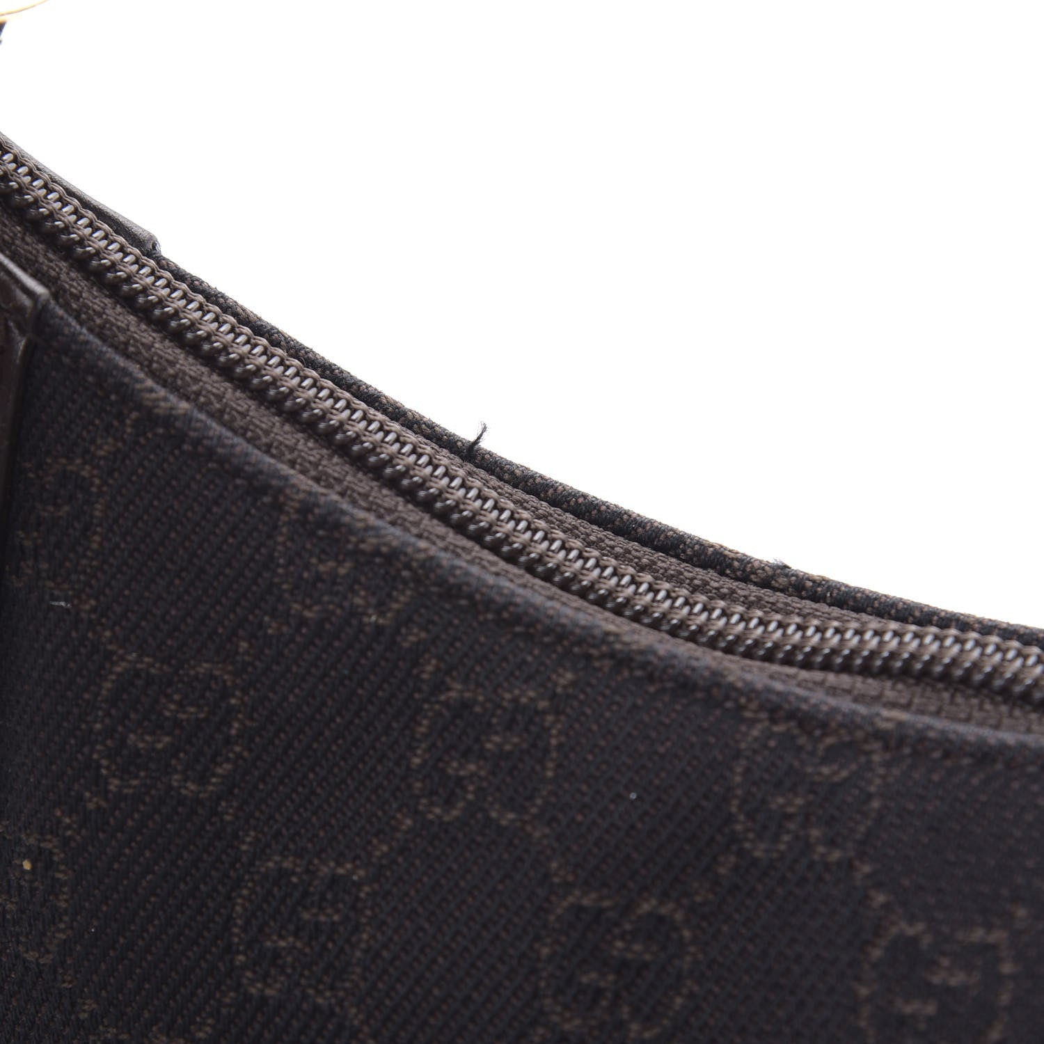 Gucci Denim Monogram Half Moon Hobo Dark Brown 11 of 12