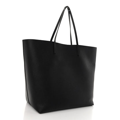 Alexander McQueen Grained Calfskin Skull Open Shopper Tote Black 3 of 11