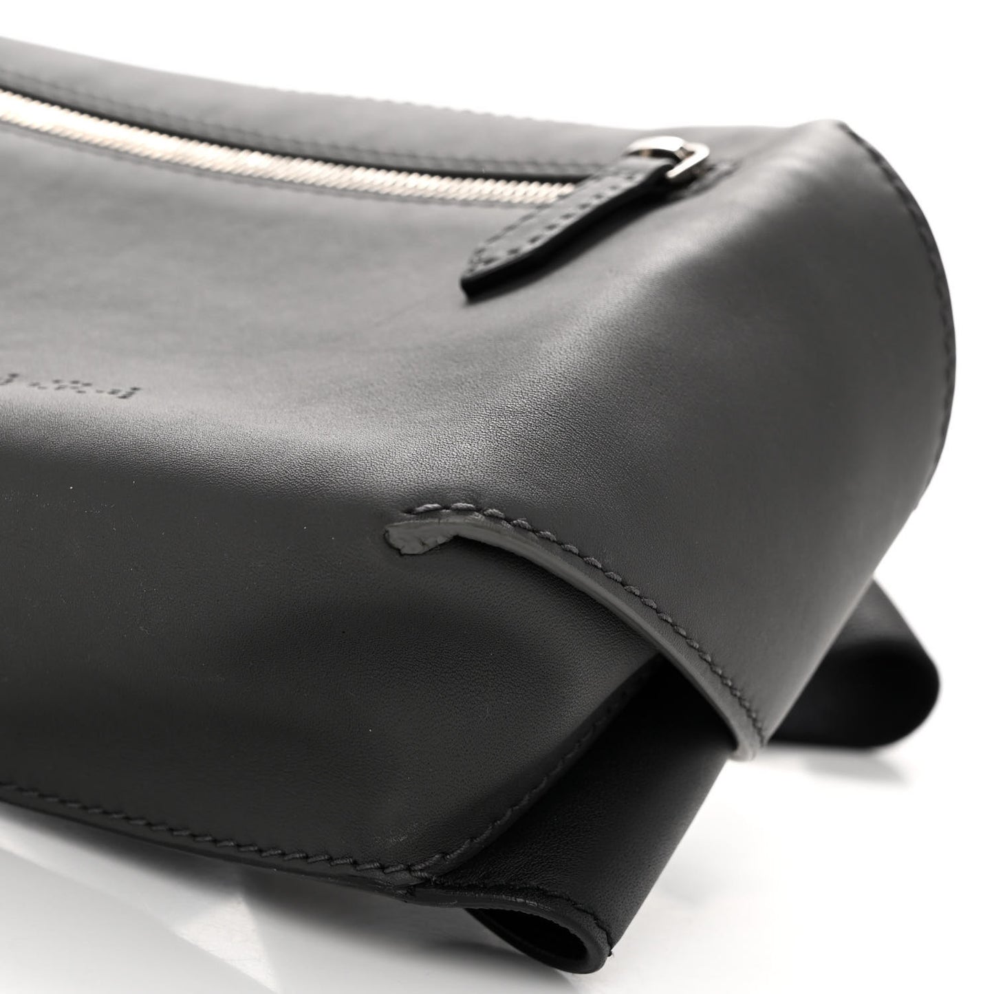 Cotton Canvas Calfskin Neo Lift Belt Bag Black