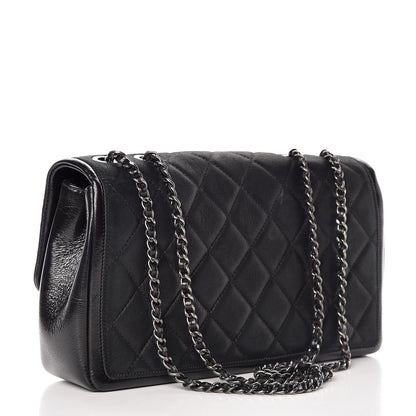 Chanel Iridescent Calfskin Flap Black 3 of 13