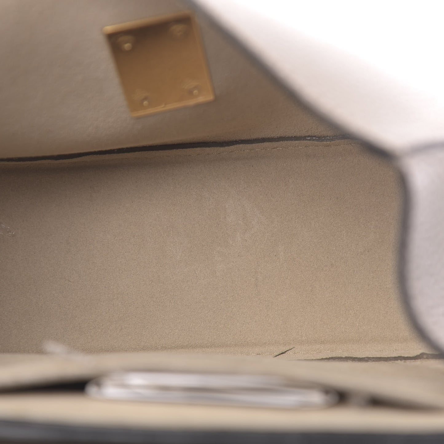 Grained Lambskin Drew Shoulder Bag Motty Grey