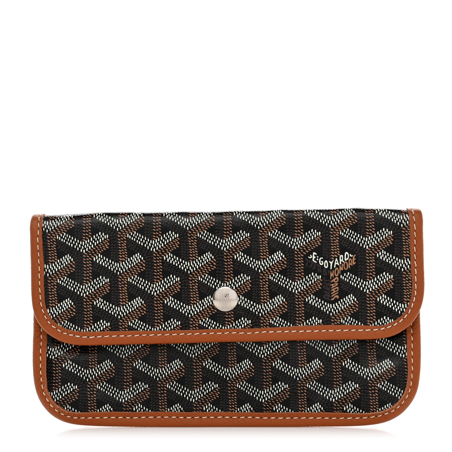 Goyardine Pouch Black Gold