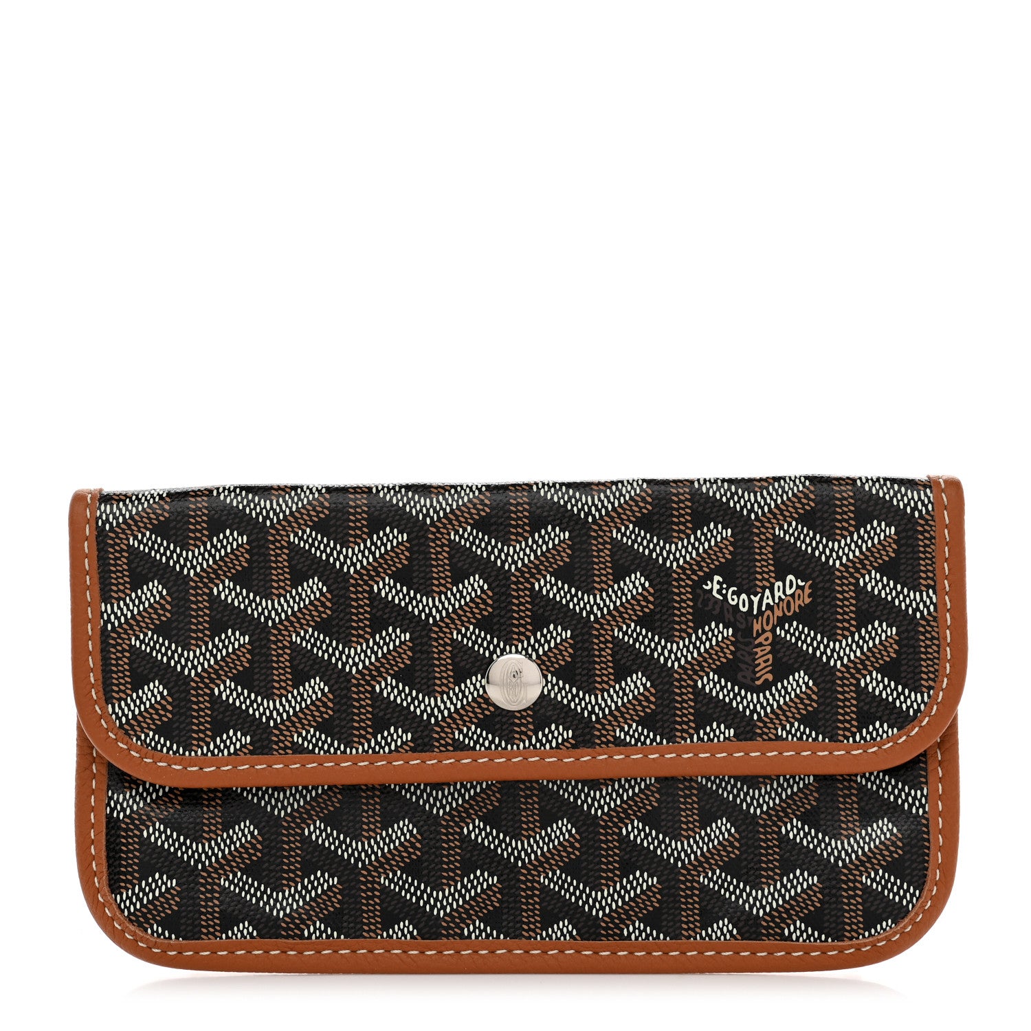 Goyard Goyardine Pouch Black Gold 1 of 8