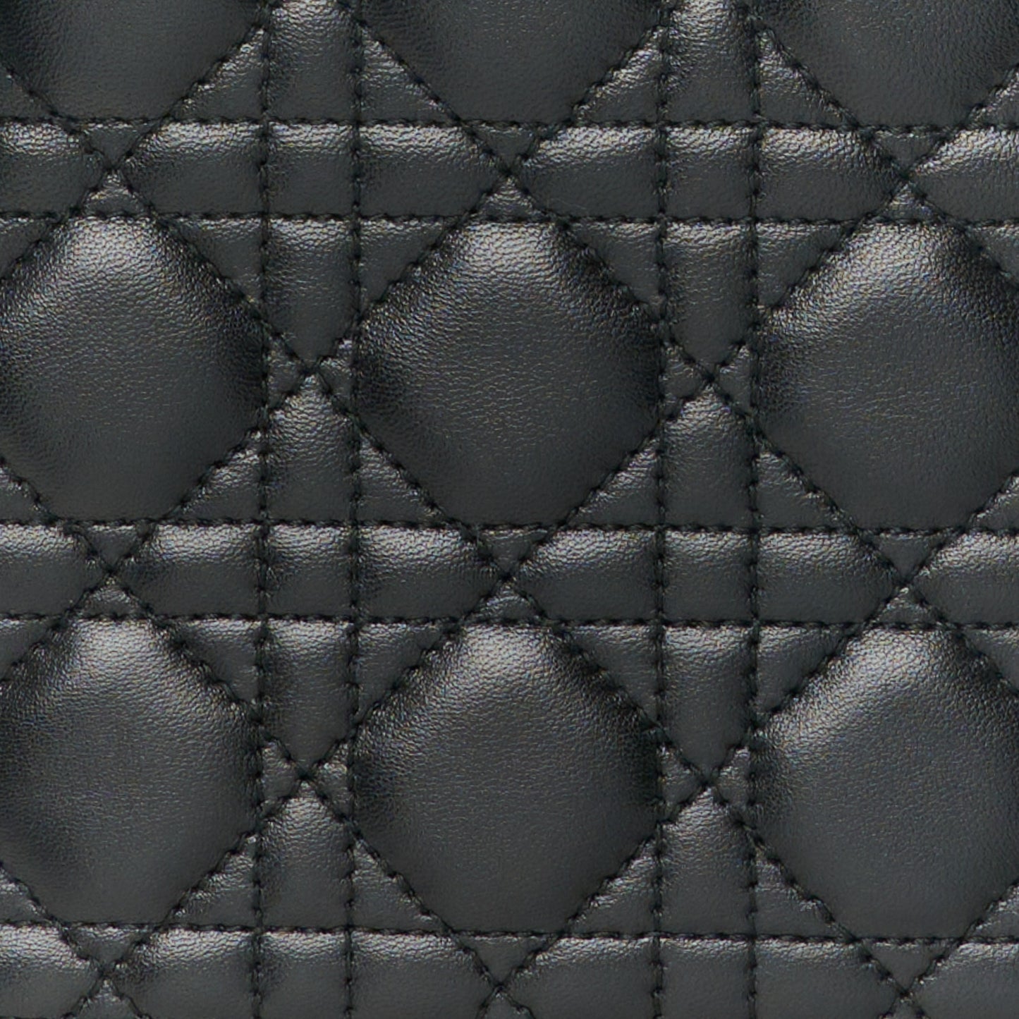 Lambskin Cannage Medium Lady Dior Black