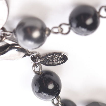 Chanel Ruthenium Bead CC Bracelet Black 4 of 7