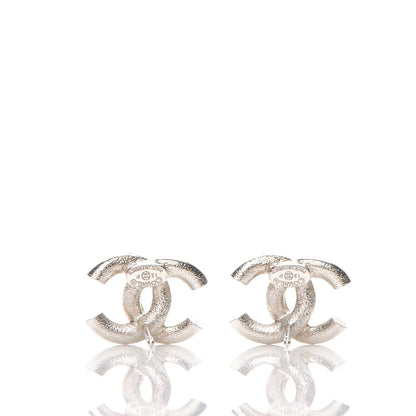 Chanel Crystal CC Earrings Silver 4 of 5