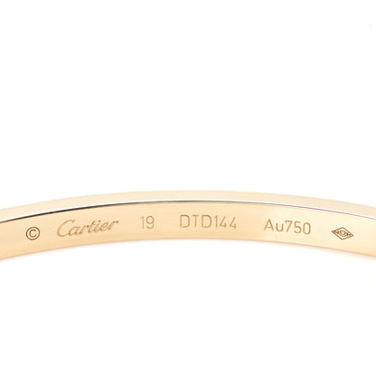Cartier 18K Yellow Gold Diamond Small LOVE Paved Bracelet 19 5 of 6