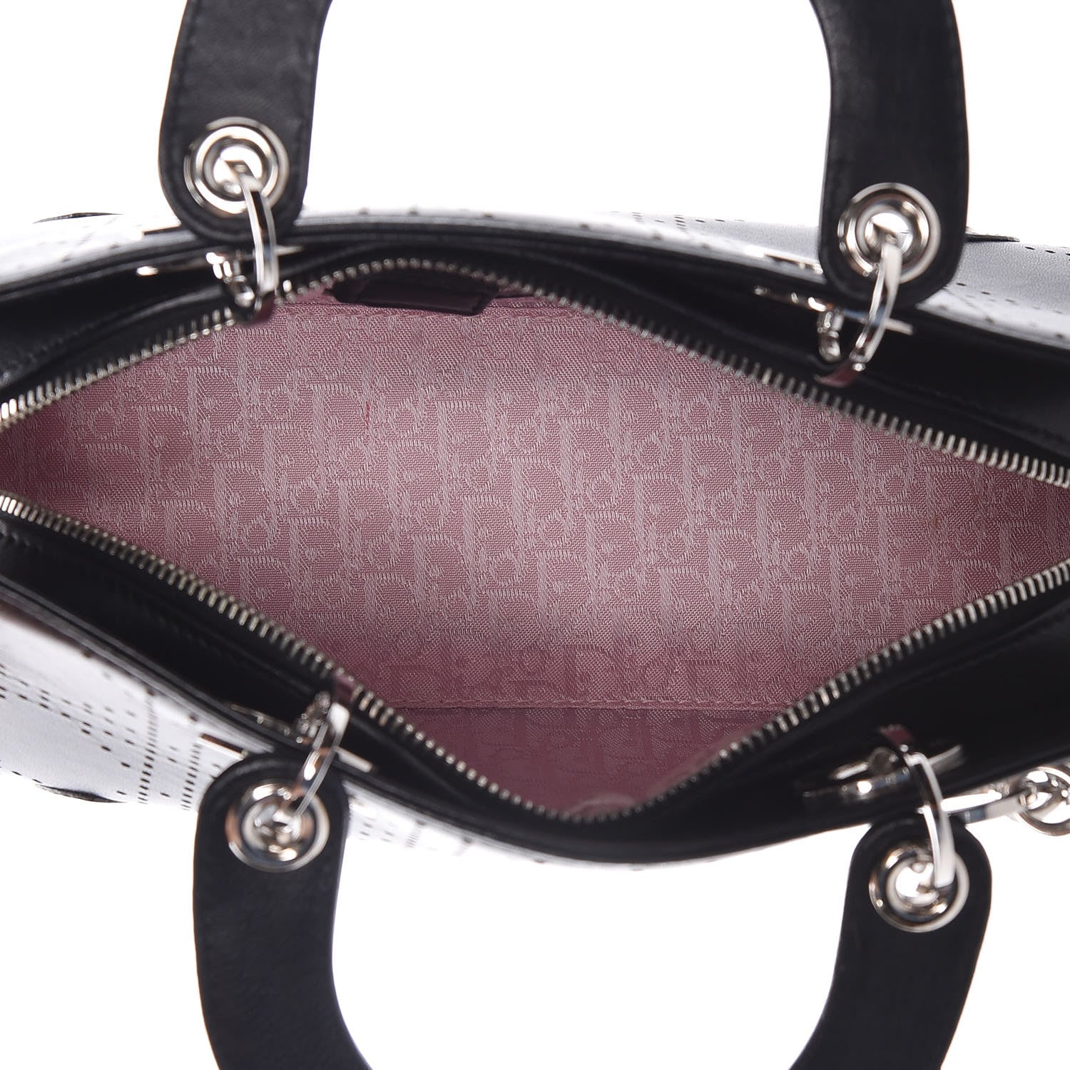 Christian Dior Calfskin Cannage Perforated Small Lady Dior East West Black 5 of 13