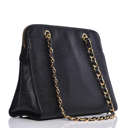 Chanel Caviar Flap Shoulder Bag Black 3 of 13