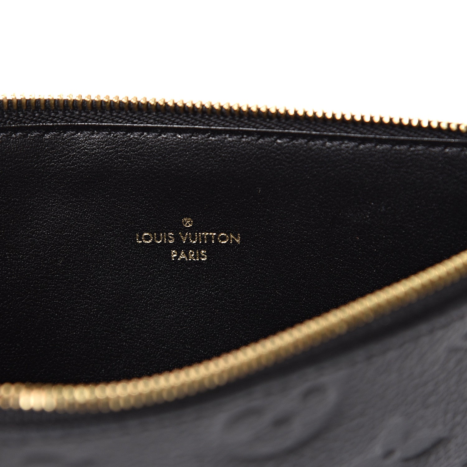 Louis Vuitton Empreinte Felicie Chain Wallet Zippered Insert Black 5 of 9