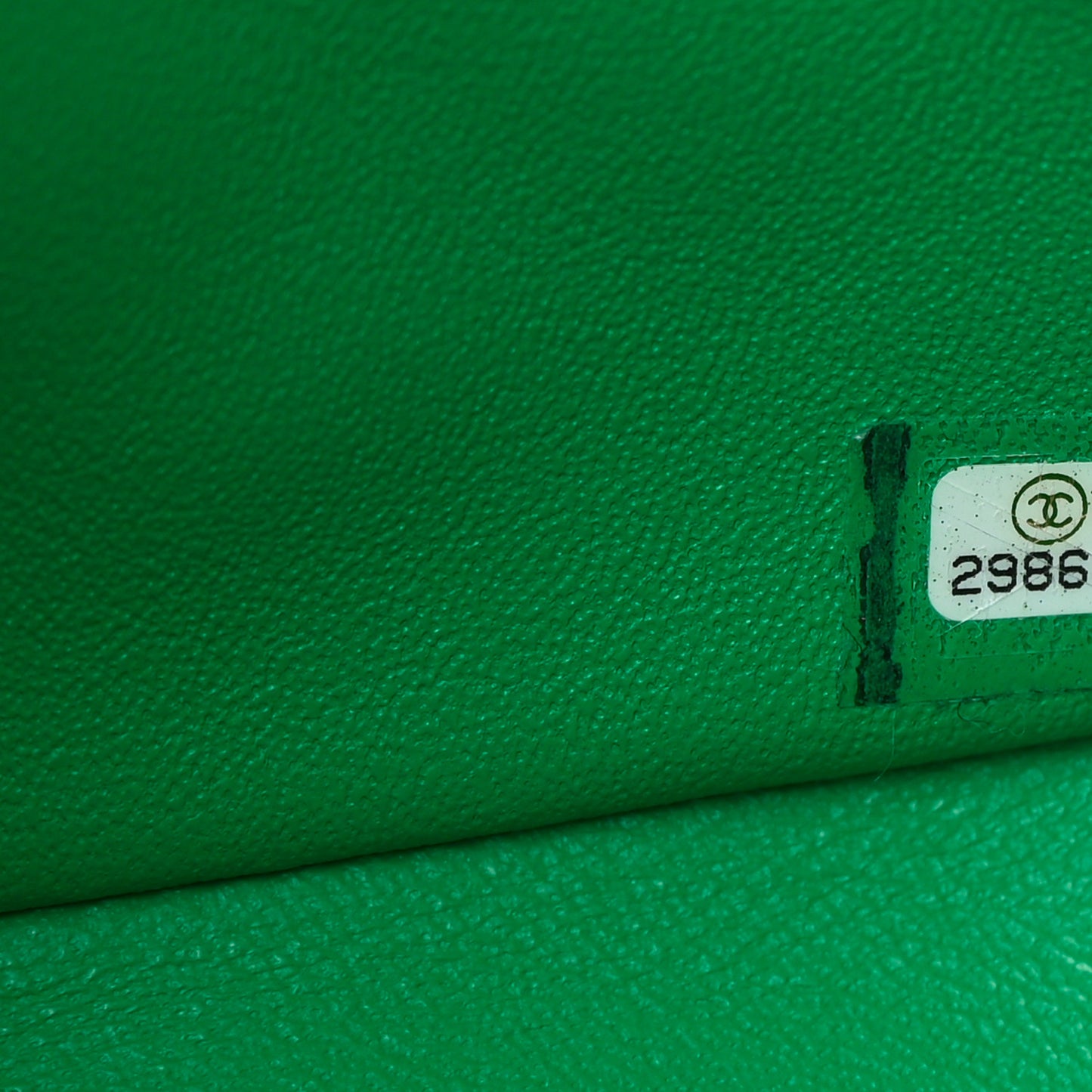 Lambskin Quilted Mini Square Flap Green