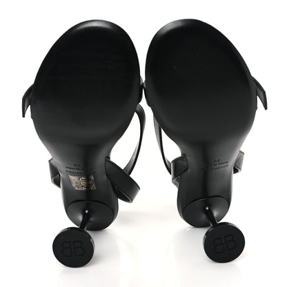 Balenciaga Calfskin Logo Afterhour 90mm Sandal 36 Black 5 of 10