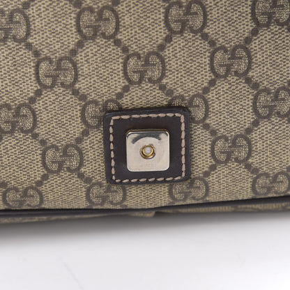 Gucci GG Plus Monogram Web Medium Flap Messenger Beige Dark Brown 9 of 18