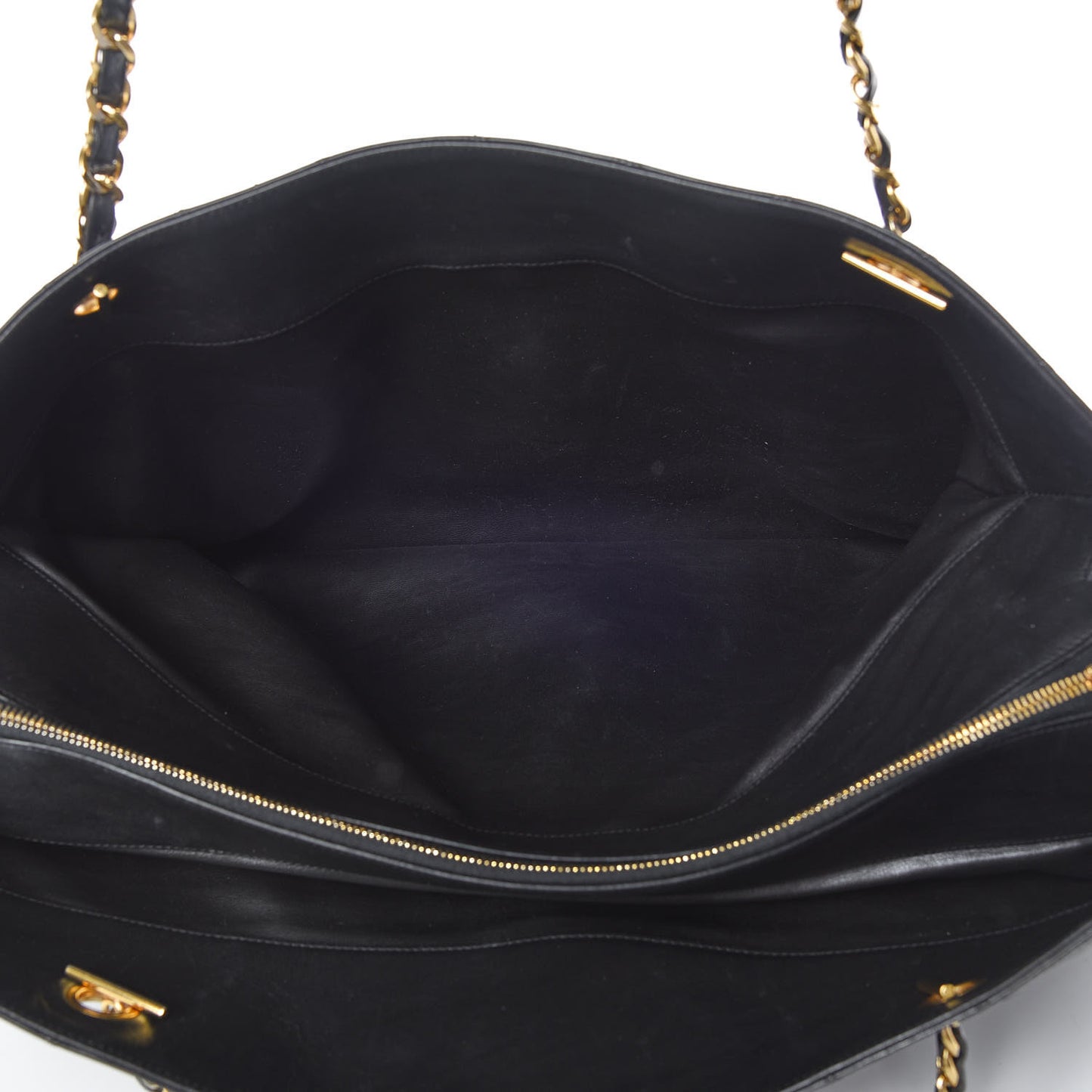 Calfskin Stitched XL Weekender Black