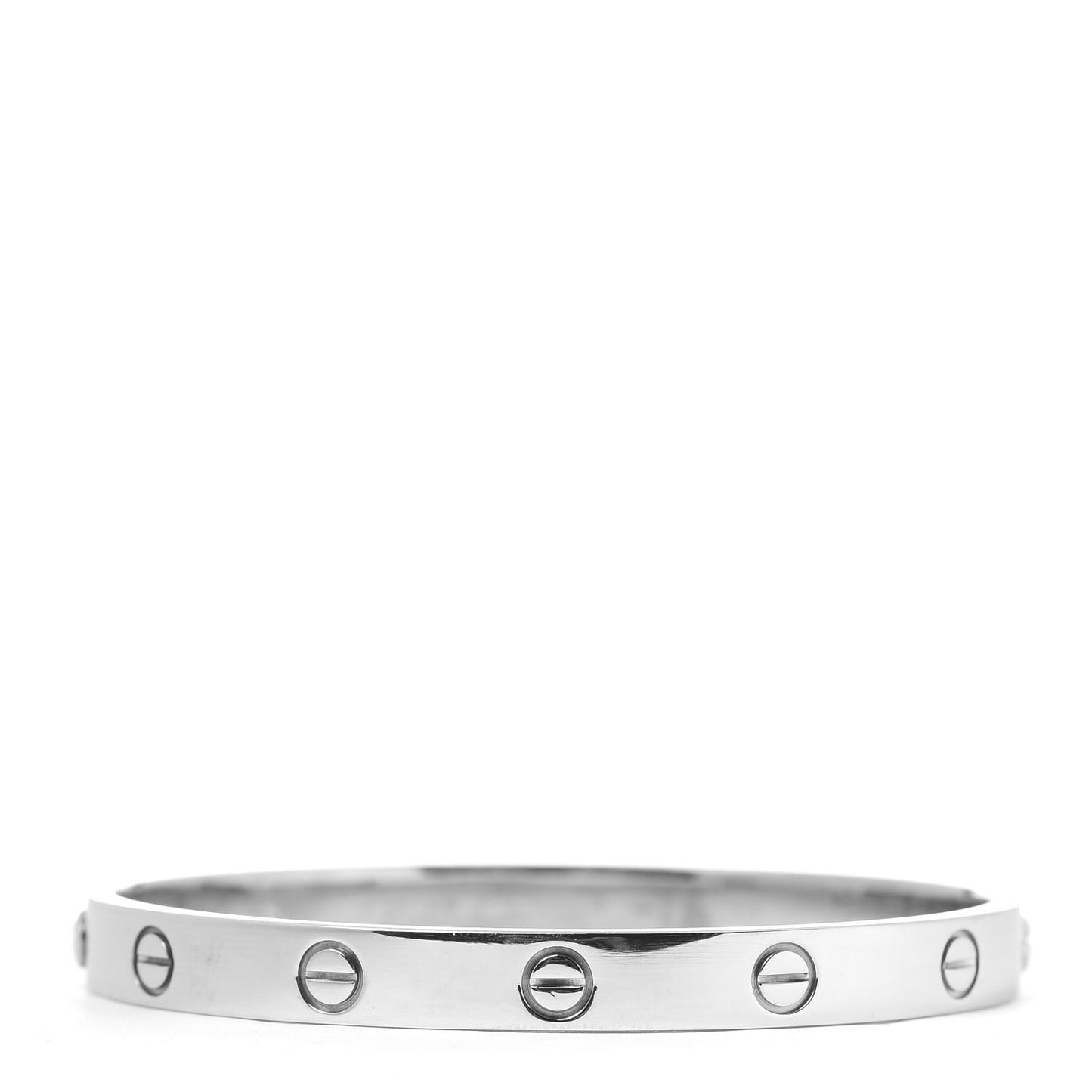 18K White Gold LOVE Bracelet 17