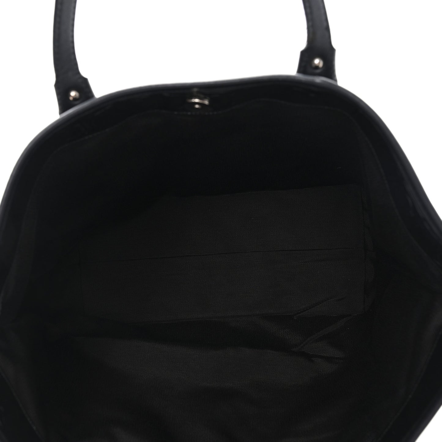 Patent Gancini Embossed Tote Black