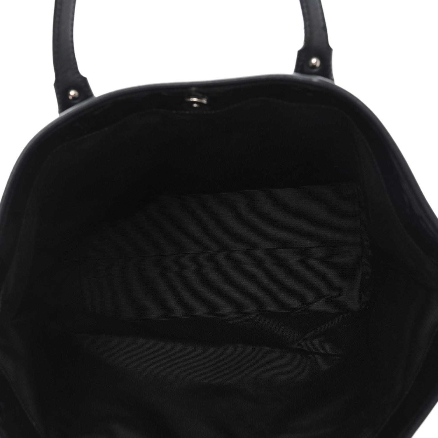 Salvatore Ferragamo Patent Gancini Embossed Tote Black 5 of 11