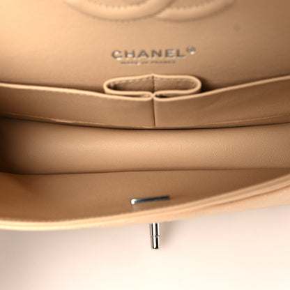 Chanel Caviar Quilted Medium Double Flap Beige 5 of 10