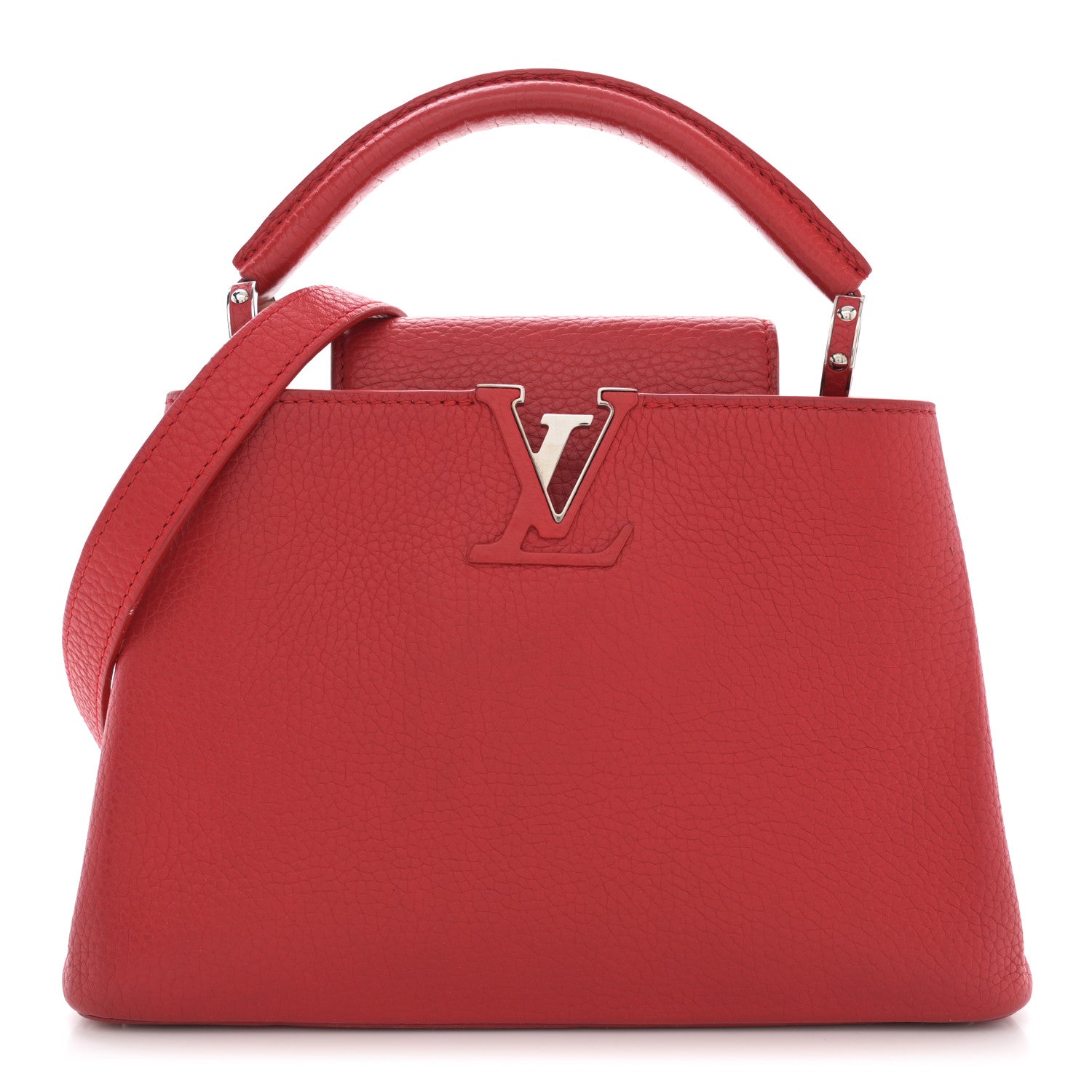 Louis Vuitton Taurillon Capucines BB Rubis 1 of 10