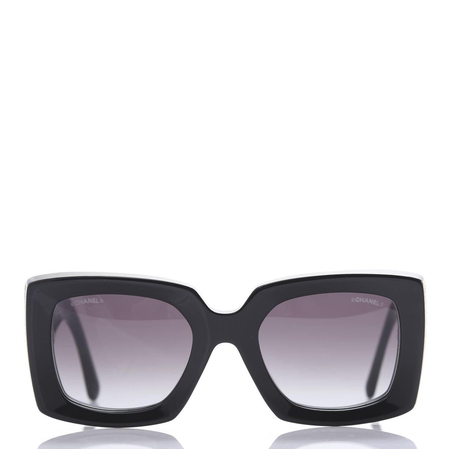 Acetate Rectangle Sunglasses 5435 Black