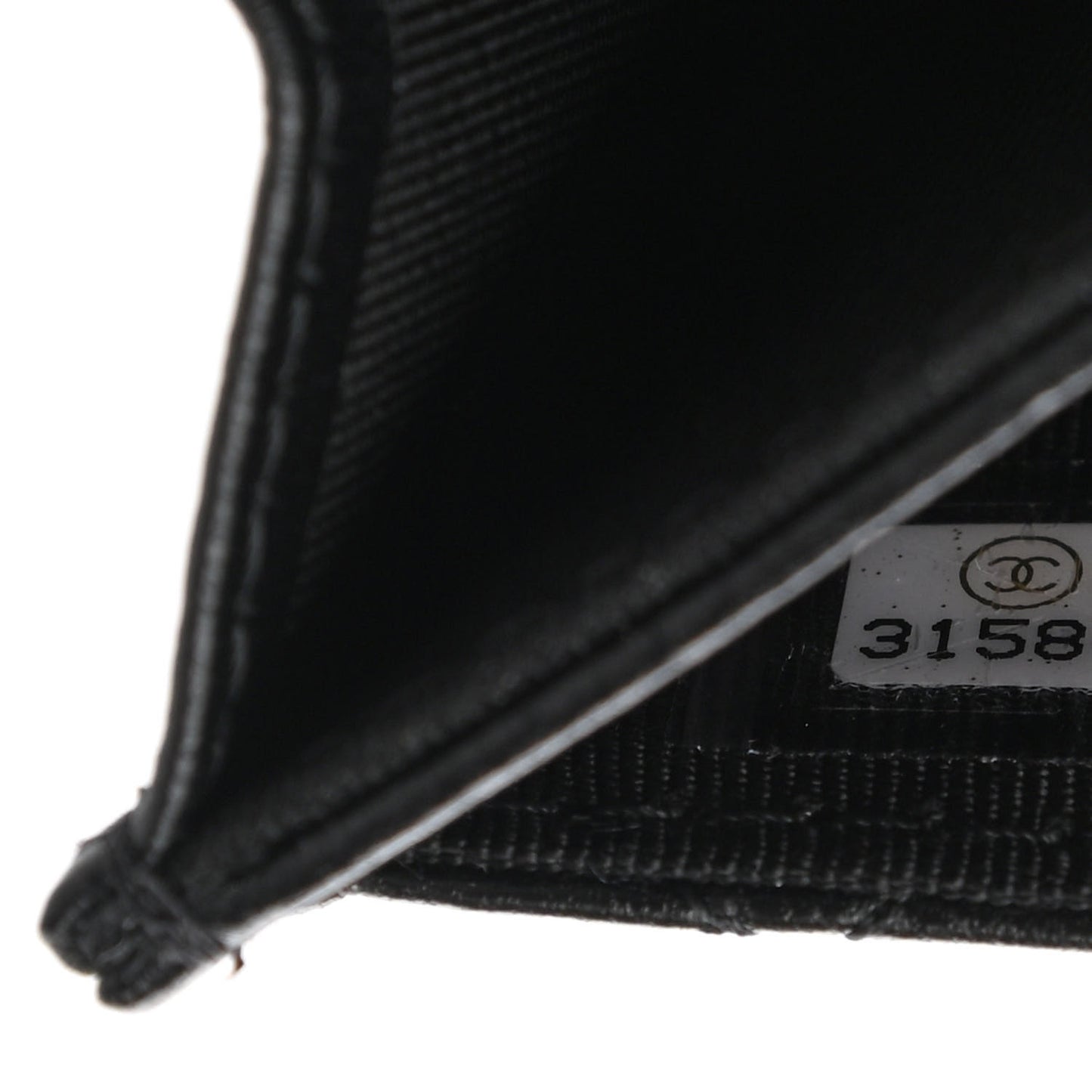 Lambskin Quilted Flap Card Holder Wallet So Black