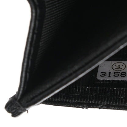 Chanel Lambskin Quilted Flap Card Holder Wallet So Black 7 of 11