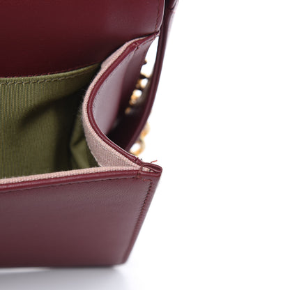 Chanel Calfskin Quilted Medium Boy Flap Burgundy 13 of 15