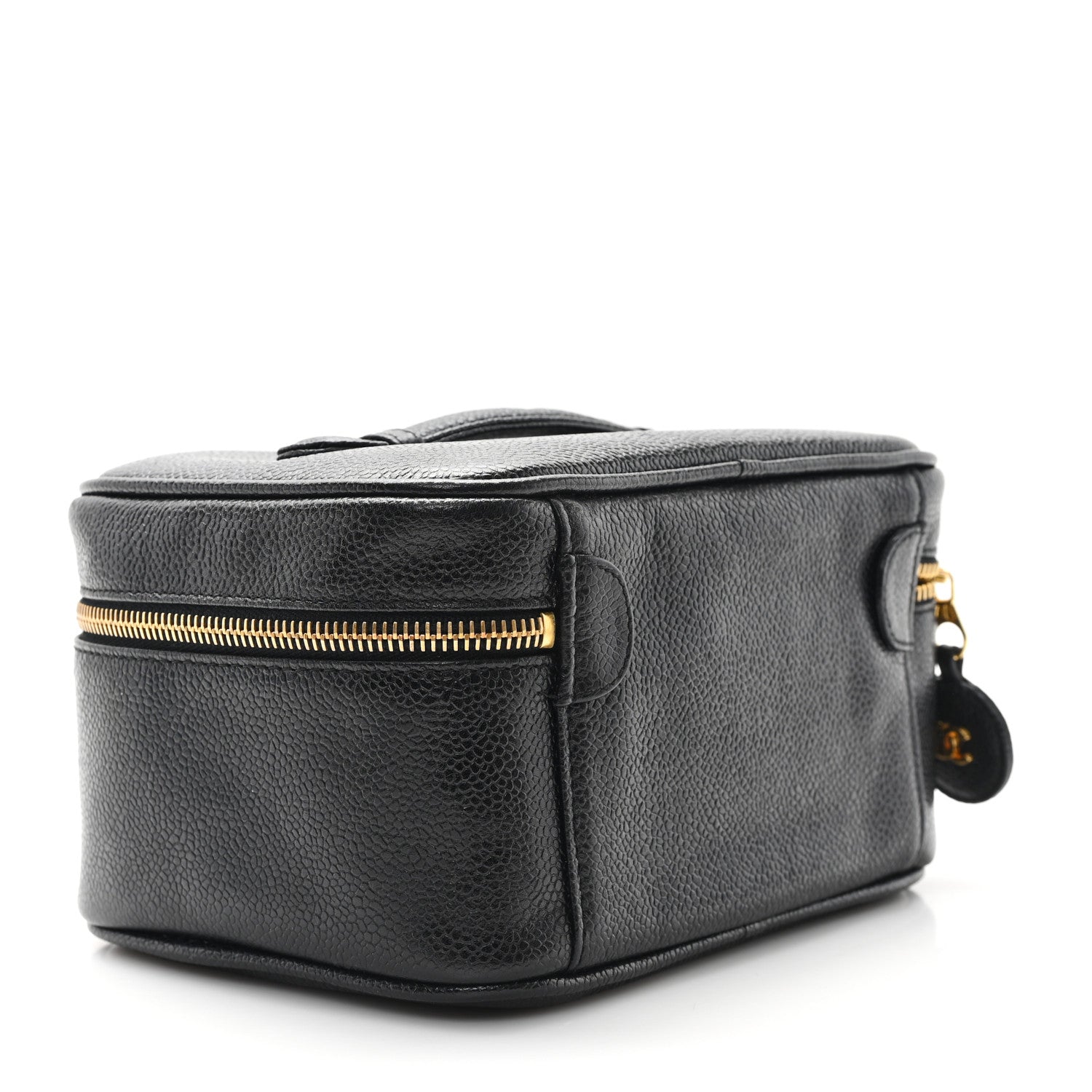 Chanel Caviar CC Vanity Cosmetic Case Black 3 of 9