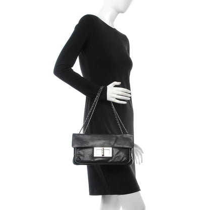 Chanel Lambskin Mademoiselle Lock Flap Pochette Black 2 of 10