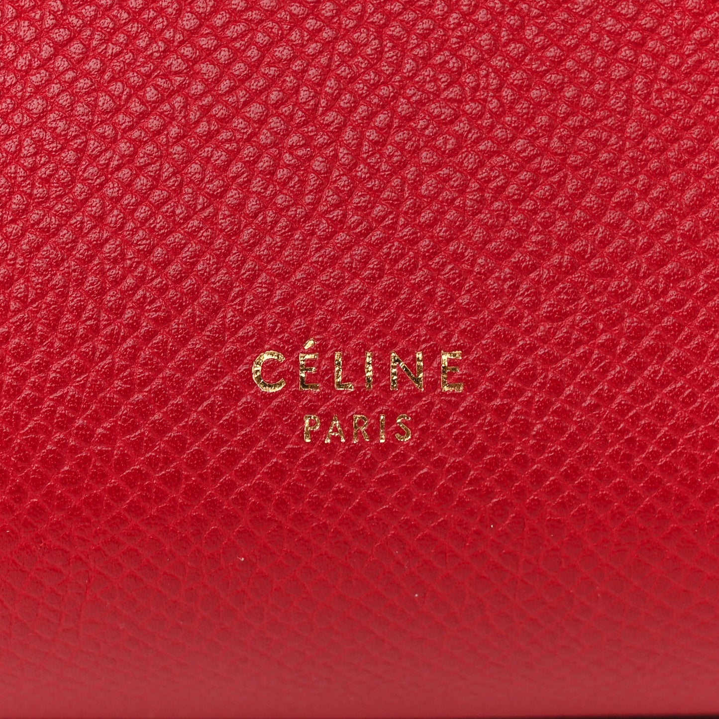 Baby Grained Calfskin Micro Belt Bag Coquelicot