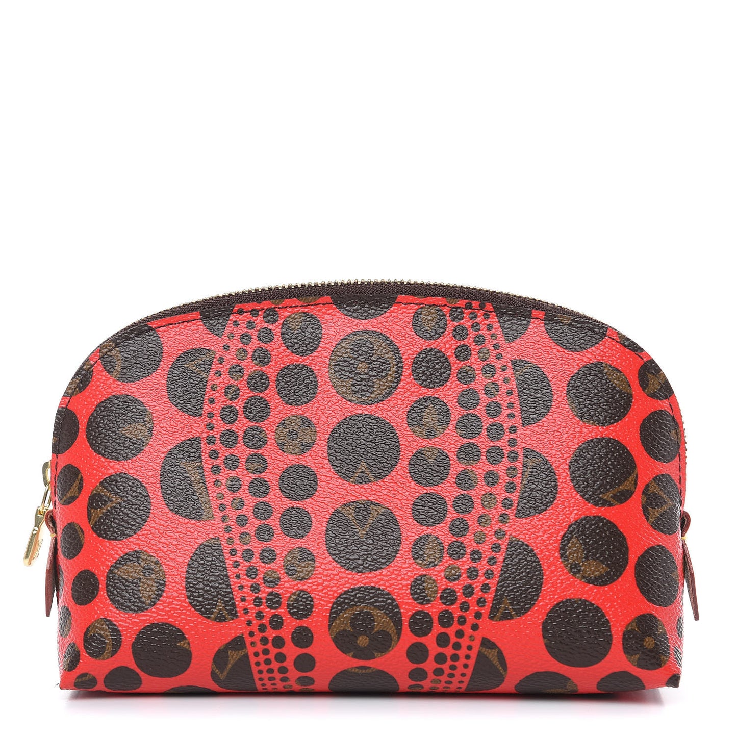 Monogram Kusama Pumpkin Dots Cosmetic Pouch Red