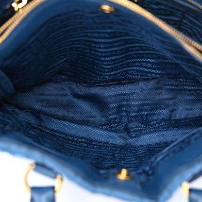 Prada Tessuto Nylon Gaufre Tote Cobalto 6 of 14