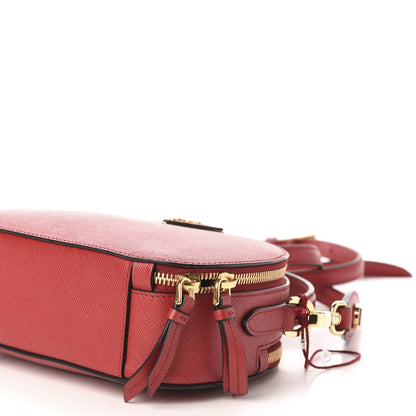 Prada Saffiano Lux Odette Crossbody Fuoco 9 of 10