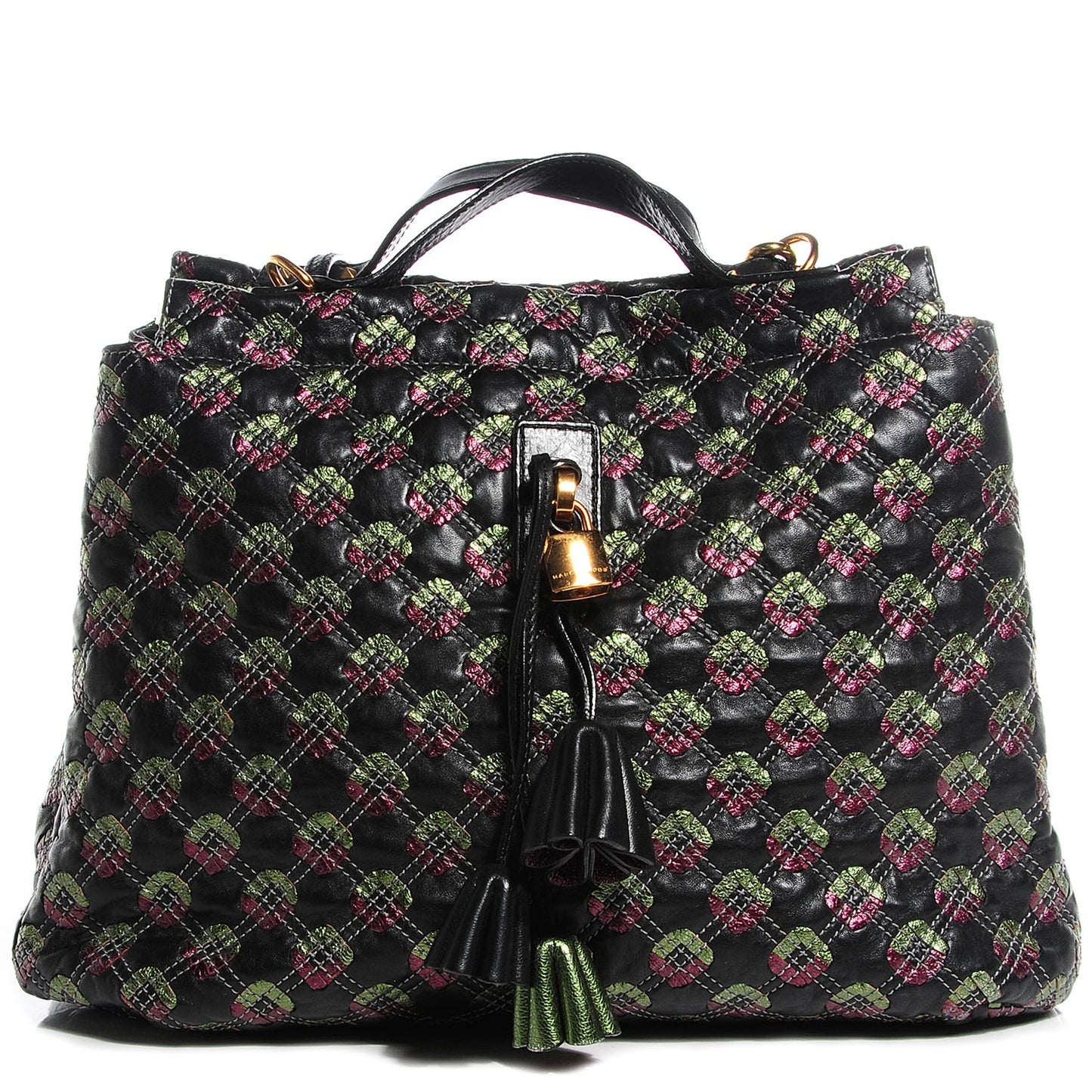 Leather Quilted Robert Leslie Bag Black