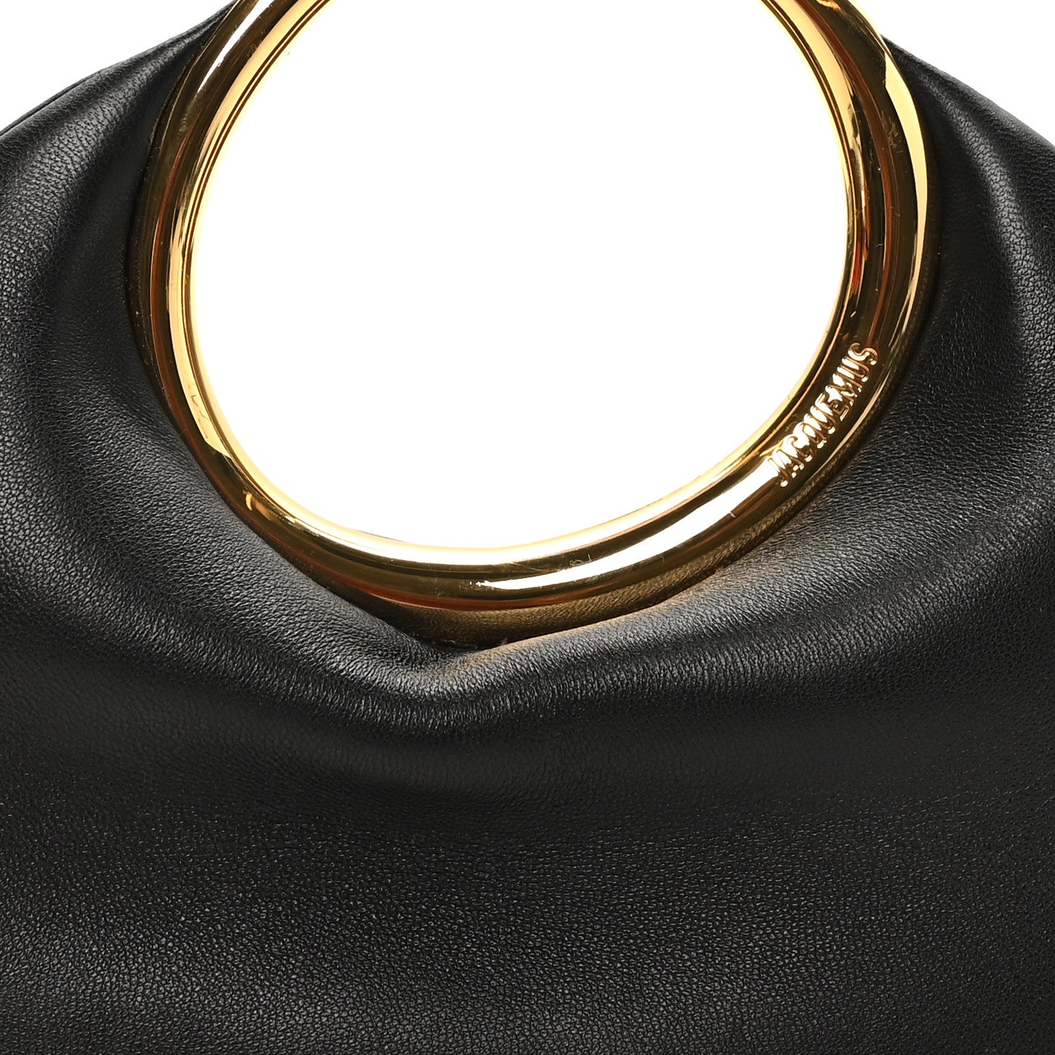 Jacquemus Lambskin Le Petit Calino Ring Top Handle Bag Black 7 of 7